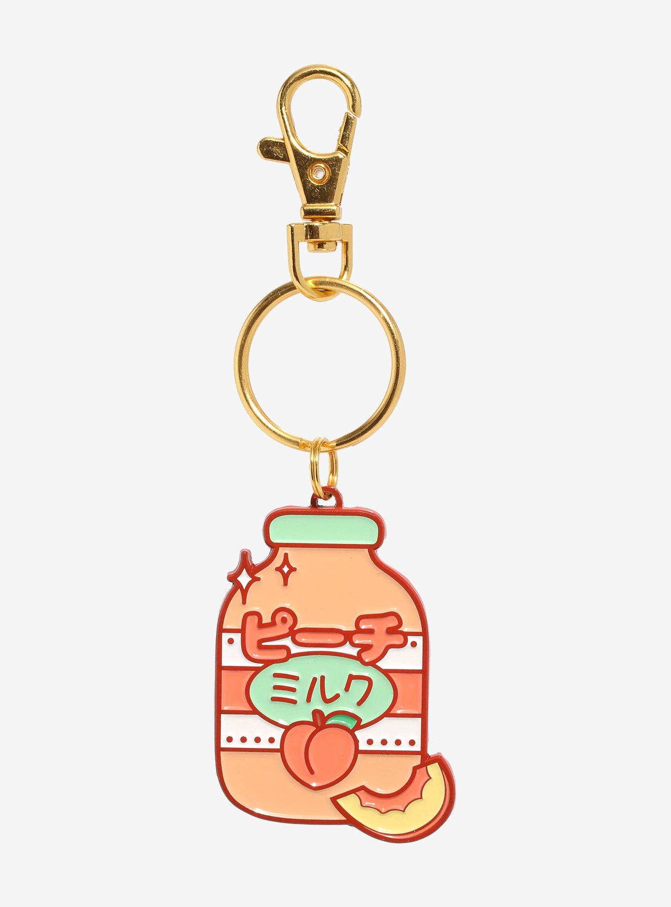 Peach Juice Jar Key Chain, , hi-res