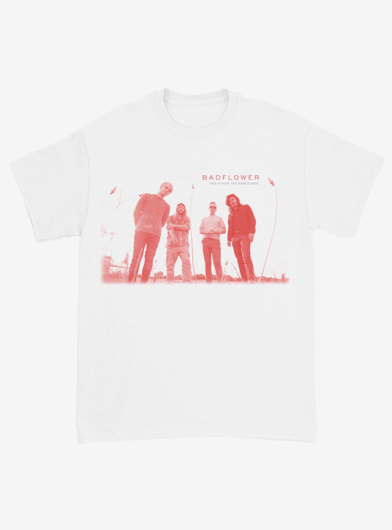 Badflower This Is How The World Ends Group Photo Girls T-Shirt, BRIGHT WHITE, hi-res