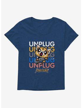 Aggretsuko Unplug Womens T-Shirt Plus Size, , hi-res