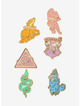 Loungefly Harry Potter Hogwarts Symbols Pastel Blind Box Enamel Pin, , hi-res