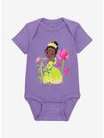 Disney The Princess and the Frog Princess Tiana & Lily Flowers Infant One-Piece, PURPLE, hi-res