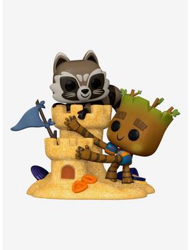 Pop! Moment Marvel Groot & Beach Day Vinyl Figures - BoxLunch Exclusive | BoxLunch
