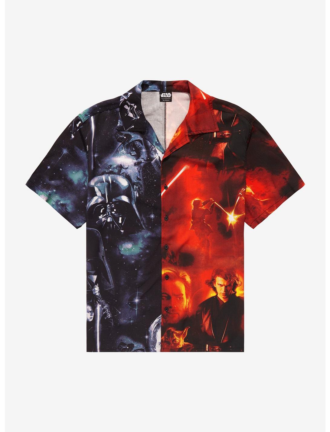 Our Universe Star Wars Anakin Darth Vader Split Woven Button-Up, RED, hi-res