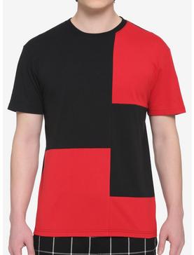 Red & Black Patchwork T-Shirt, , hi-res