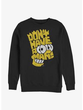 The Simpsons Bart Don't Have A Cow Man Crew Sweatshirt, , hi-res