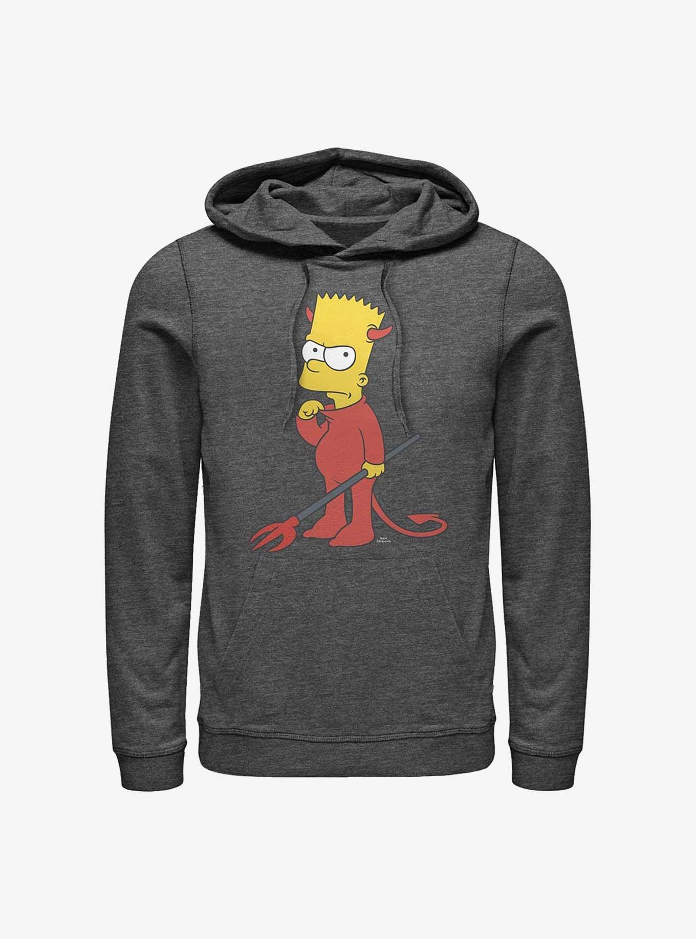 The Simpsons Devil Bart Hoodie, CHAR HTR, hi-res