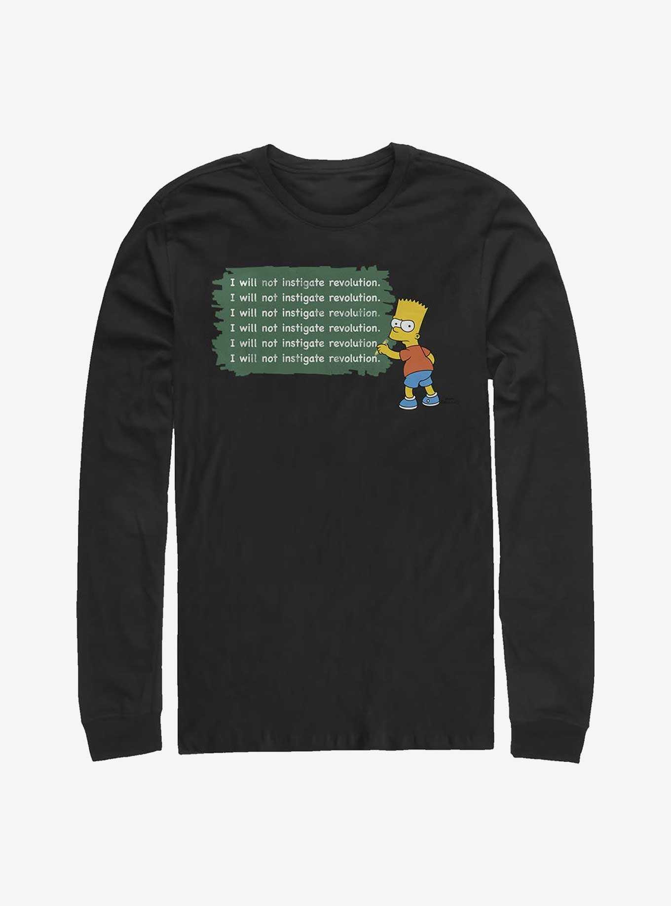 The Simpsons Bart Instigate A Revolution Long-Sleeve T-Shirt, , hi-res