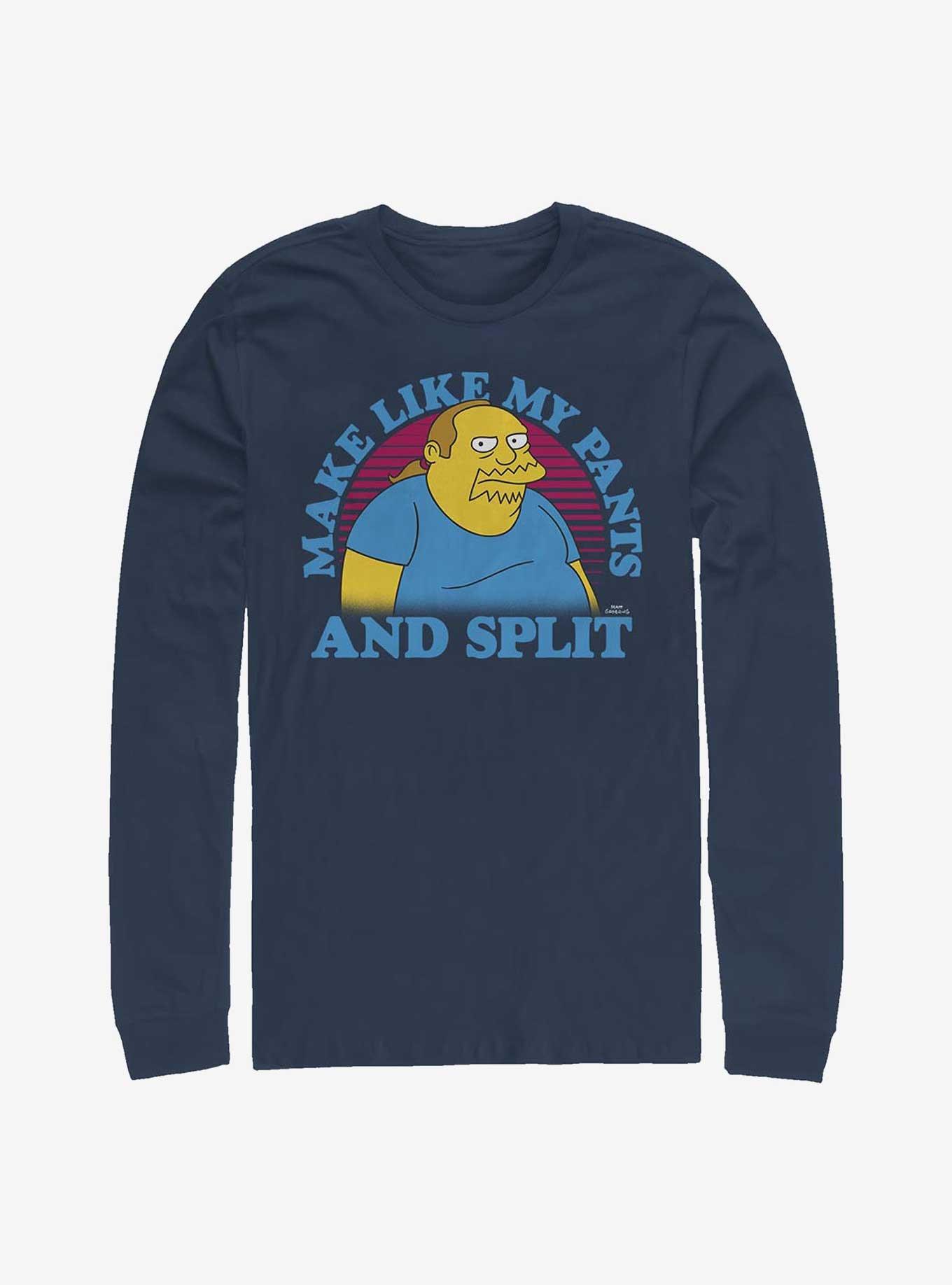 The Simpsons Comic Guy Long-Sleeve T-Shirt, NAVY, hi-res