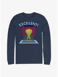 The Simpsons Excellent Burns Long-Sleeve T-Shirt, NAVY, hi-res