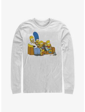 The Simpsons Family Couch Long-Sleeve T-Shirt, , hi-res