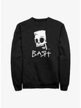 The Simpsons Bart Punk Crew Sweatshirt, BLACK, hi-res