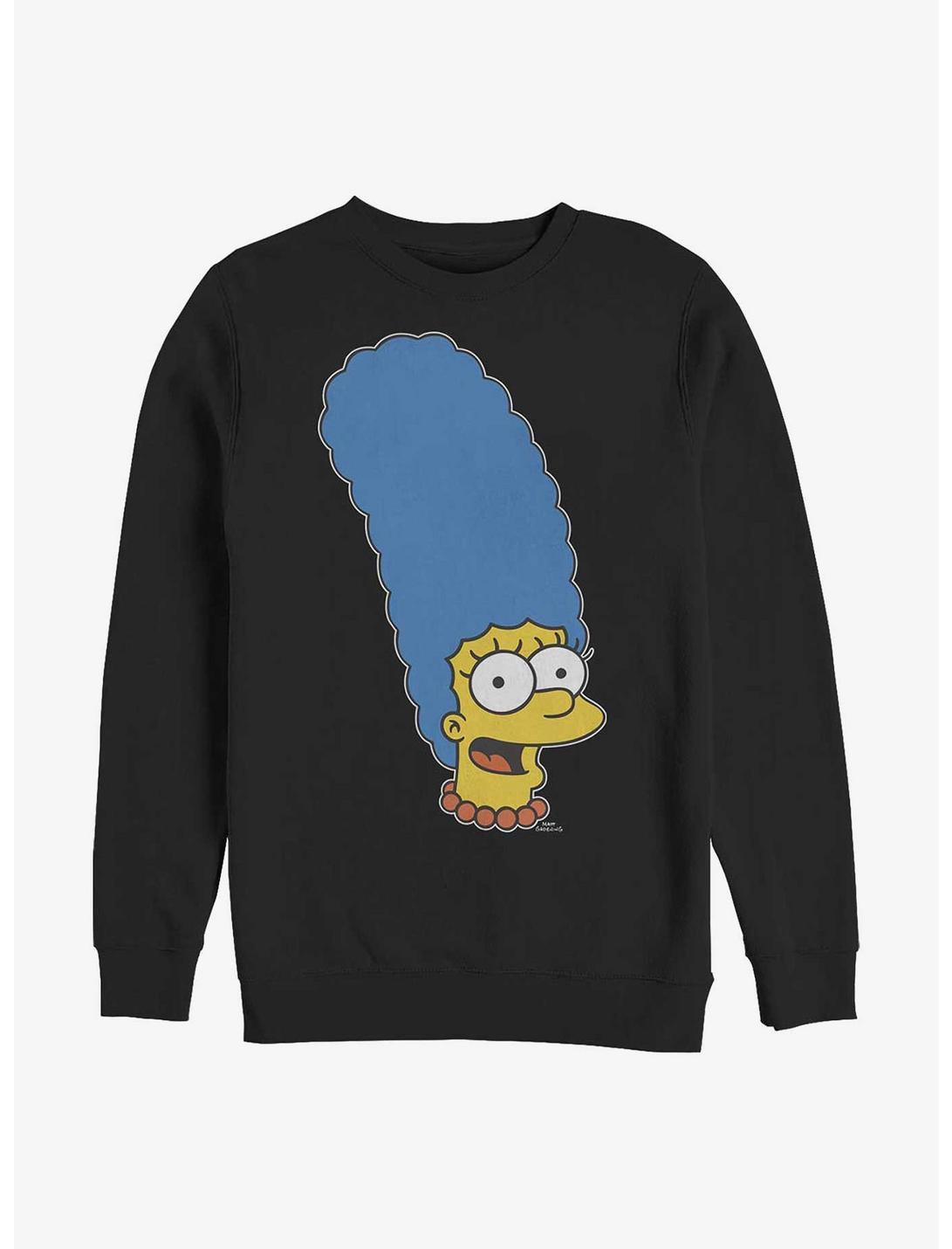 The Simpsons Big Marge Crew Sweatshirt, BLACK, hi-res