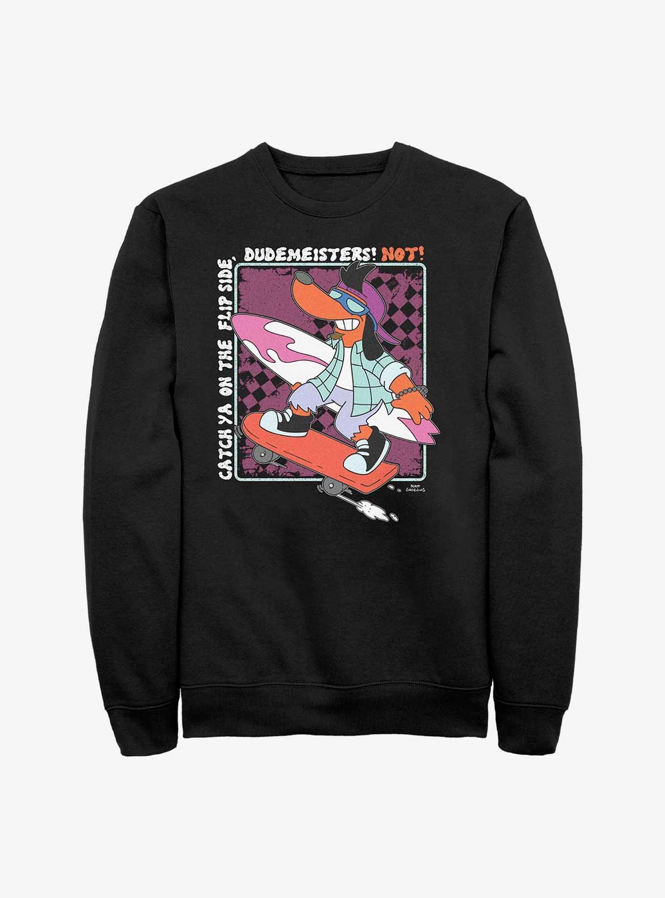 The Simpsons Catch Ya On The Flip Side Crew Sweatshirt, , hi-res
