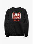 The Simpsons Duff Beer Crew Sweatshirt, BLACK, hi-res