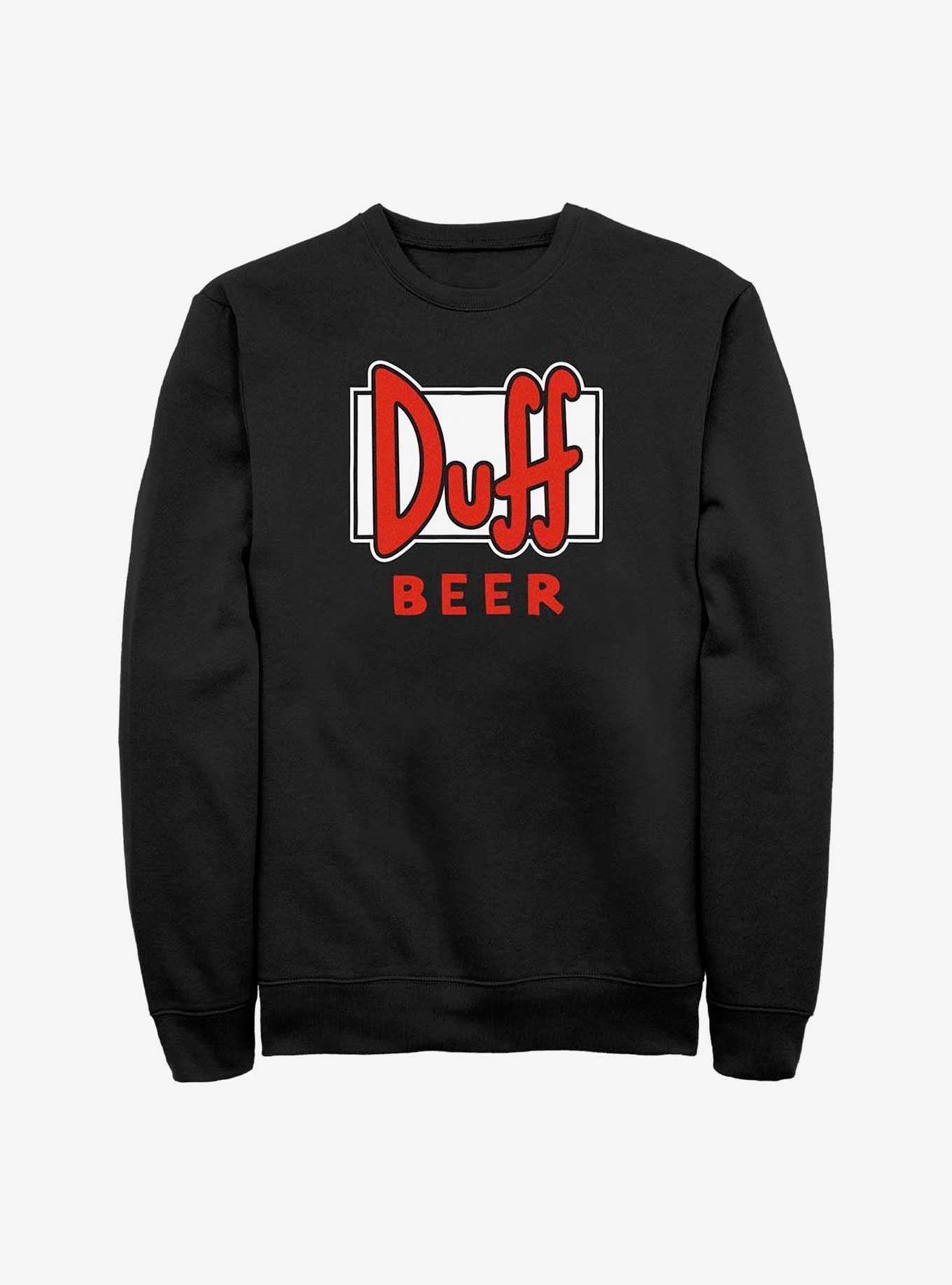 The Simpsons Duff Beer Crew Sweatshirt, , hi-res