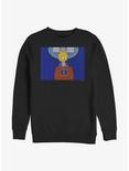 The Simpsons Future President Lisa Crew Sweatshirt, BLACK, hi-res