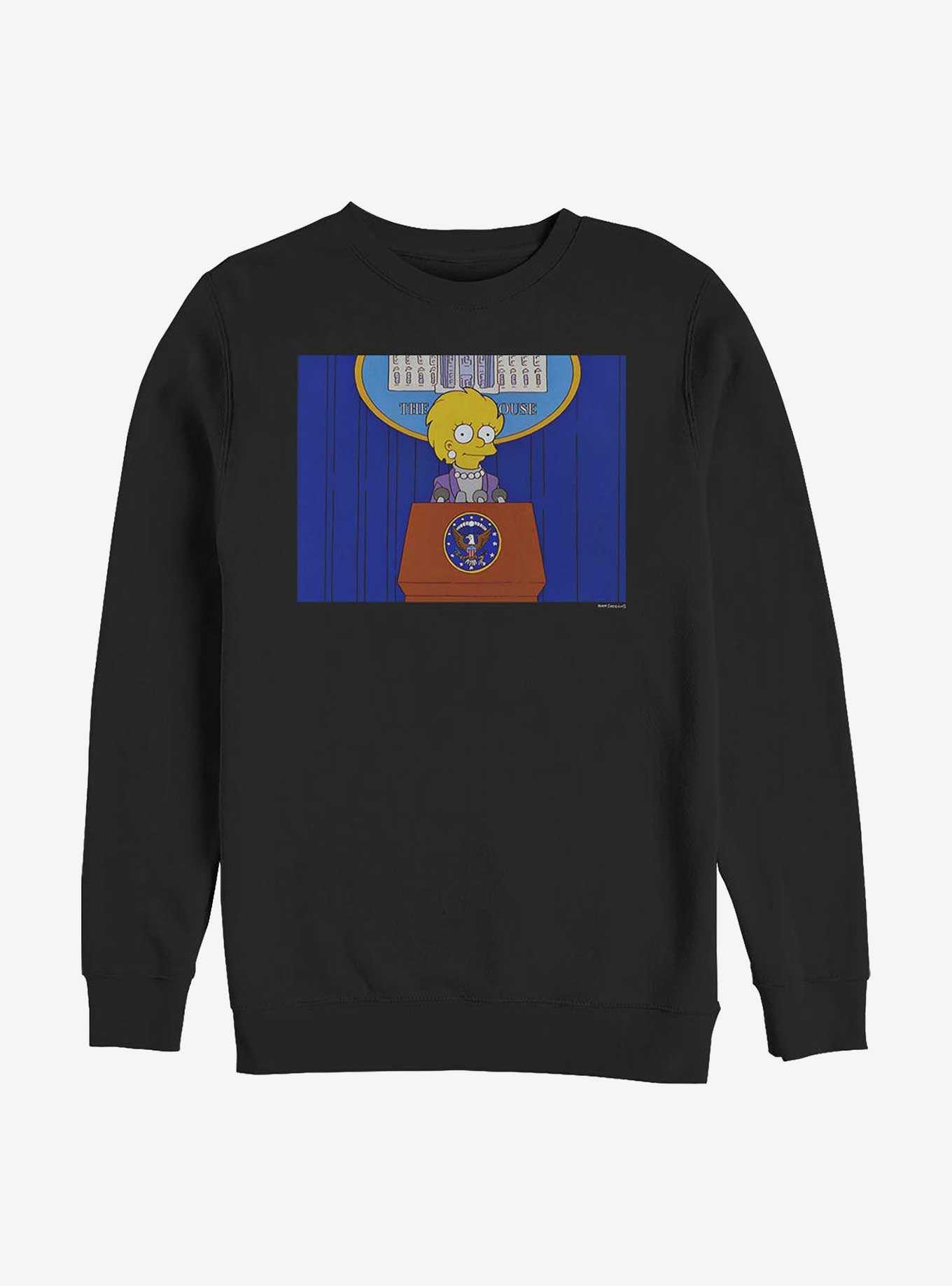 The Simpsons Future President Lisa Crew Sweatshirt, , hi-res