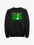 The Simpsons Homer Bush Crew Sweatshirt, BLACK, hi-res