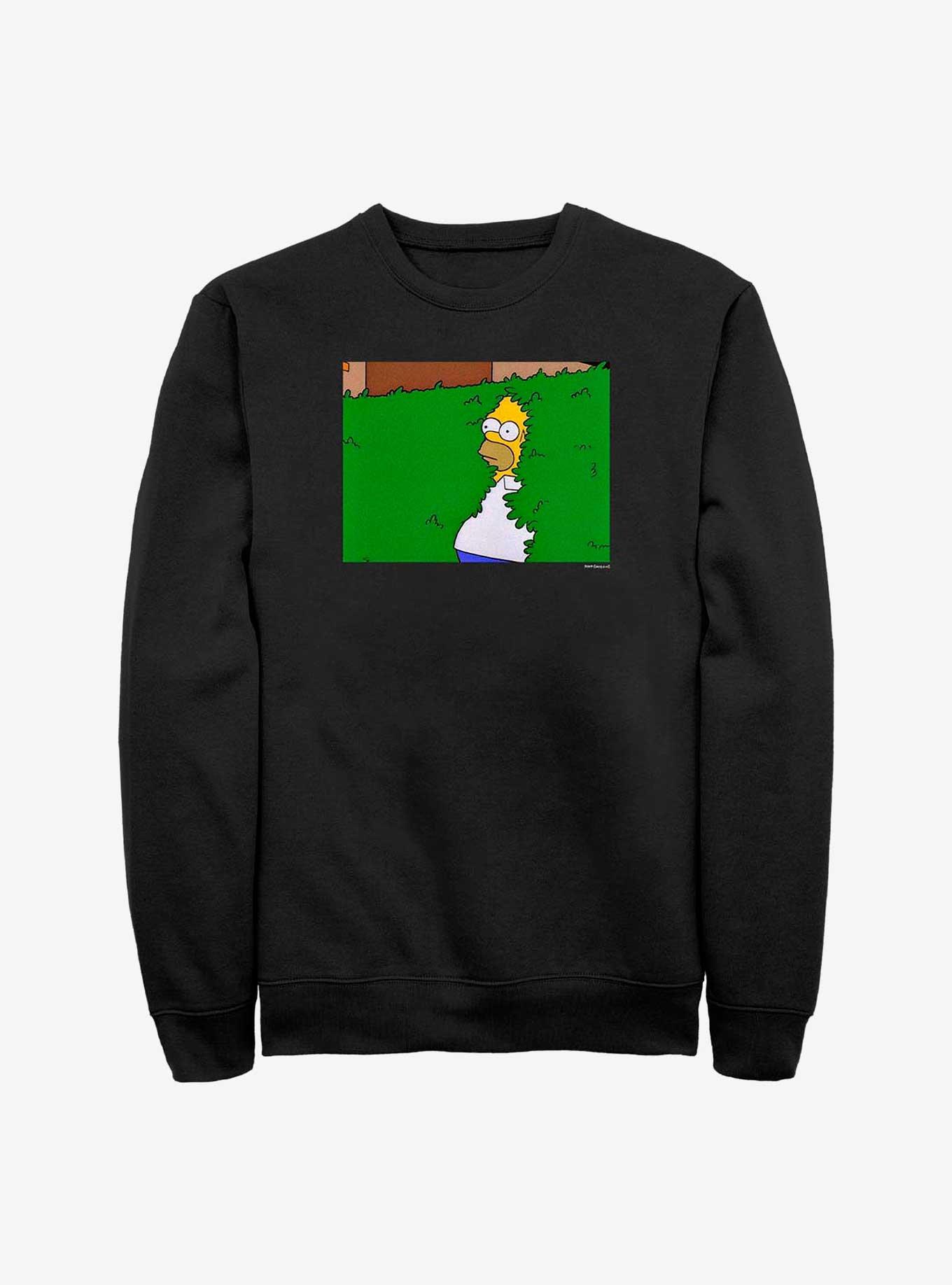 The Simpsons Homer Bush Crew Sweatshirt, BLACK, hi-res