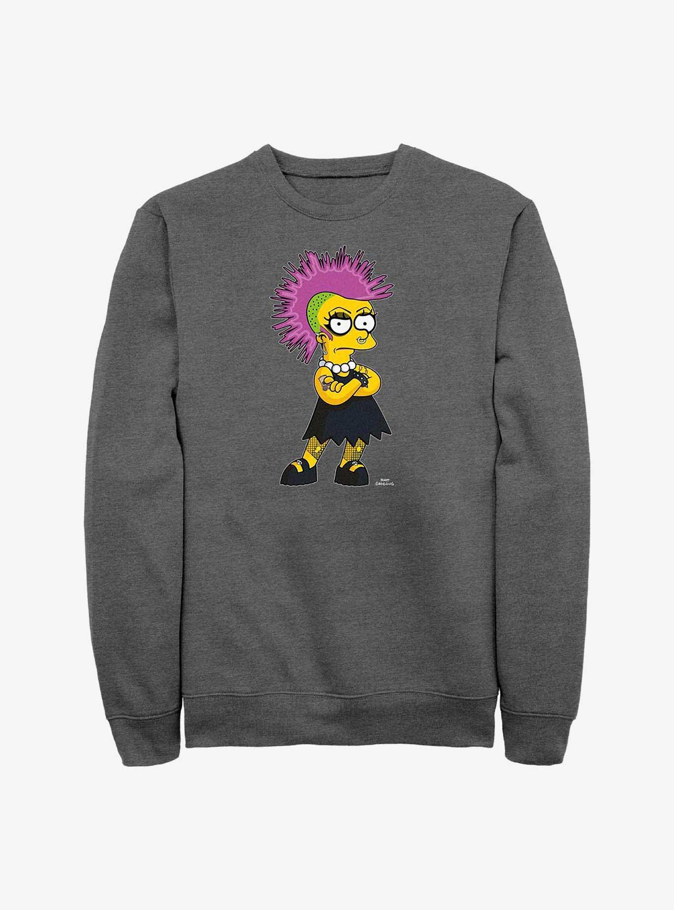 The Simpsons Lisa Punk Crew Sweatshirt