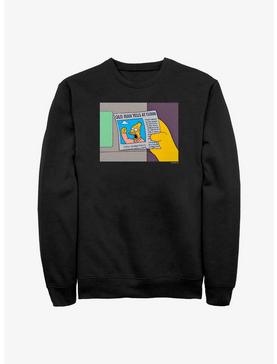 The Simpsons Old Man Yells Crew Sweatshirt, , hi-res