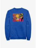 The Simpsons Sassy Lisa Crew Sweatshirt, ROYAL, hi-res