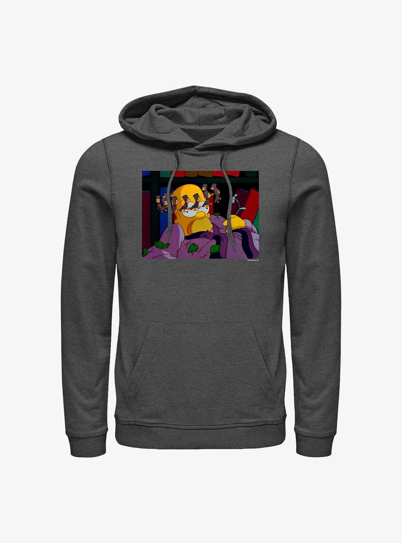 The Simpsons Dizzy Homer Hoodie, CHAR HTR, hi-res