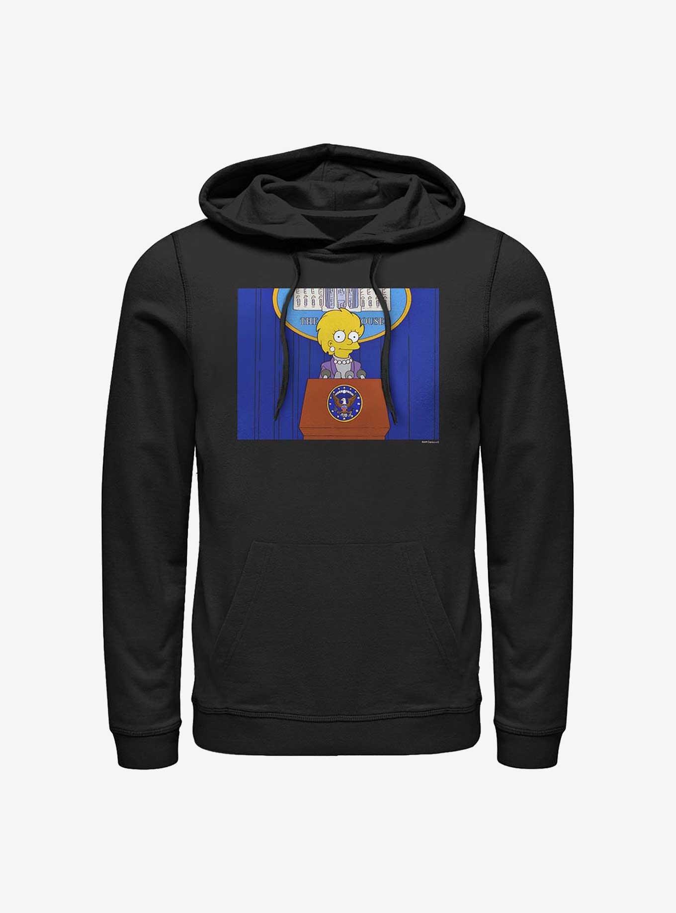 The Simpsons Future President Lisa Hoodie, BLACK, hi-res