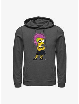 The Simpsons Lisa Punk Hoodie, CHAR HTR, hi-res