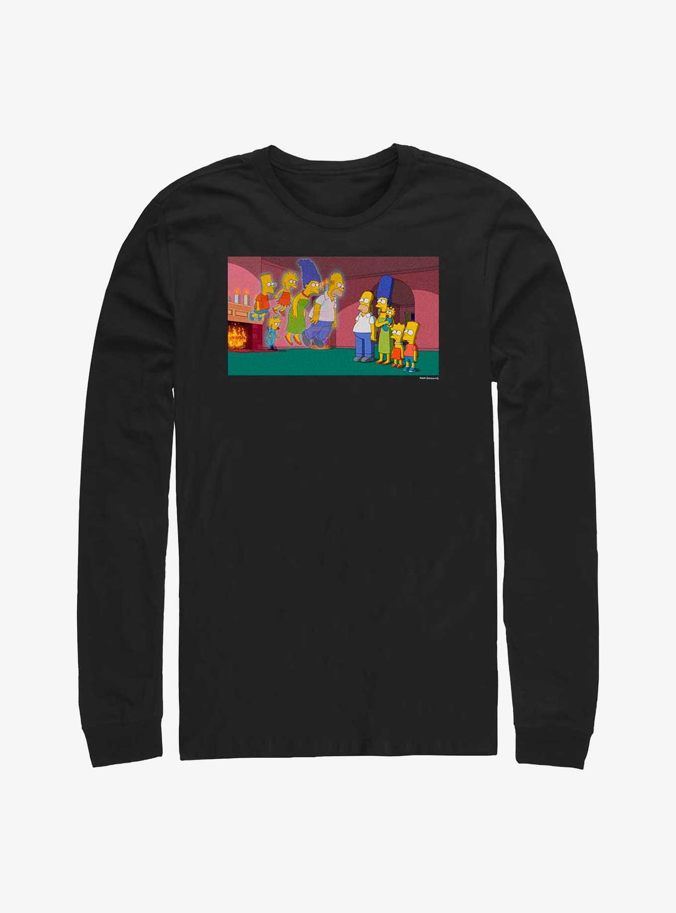 The Simpsons Doppelgangers Long-Sleeve T-Shirt, BLACK, hi-res