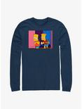 The Simpsons Double Bart Long-Sleeve T-Shirt, NAVY, hi-res