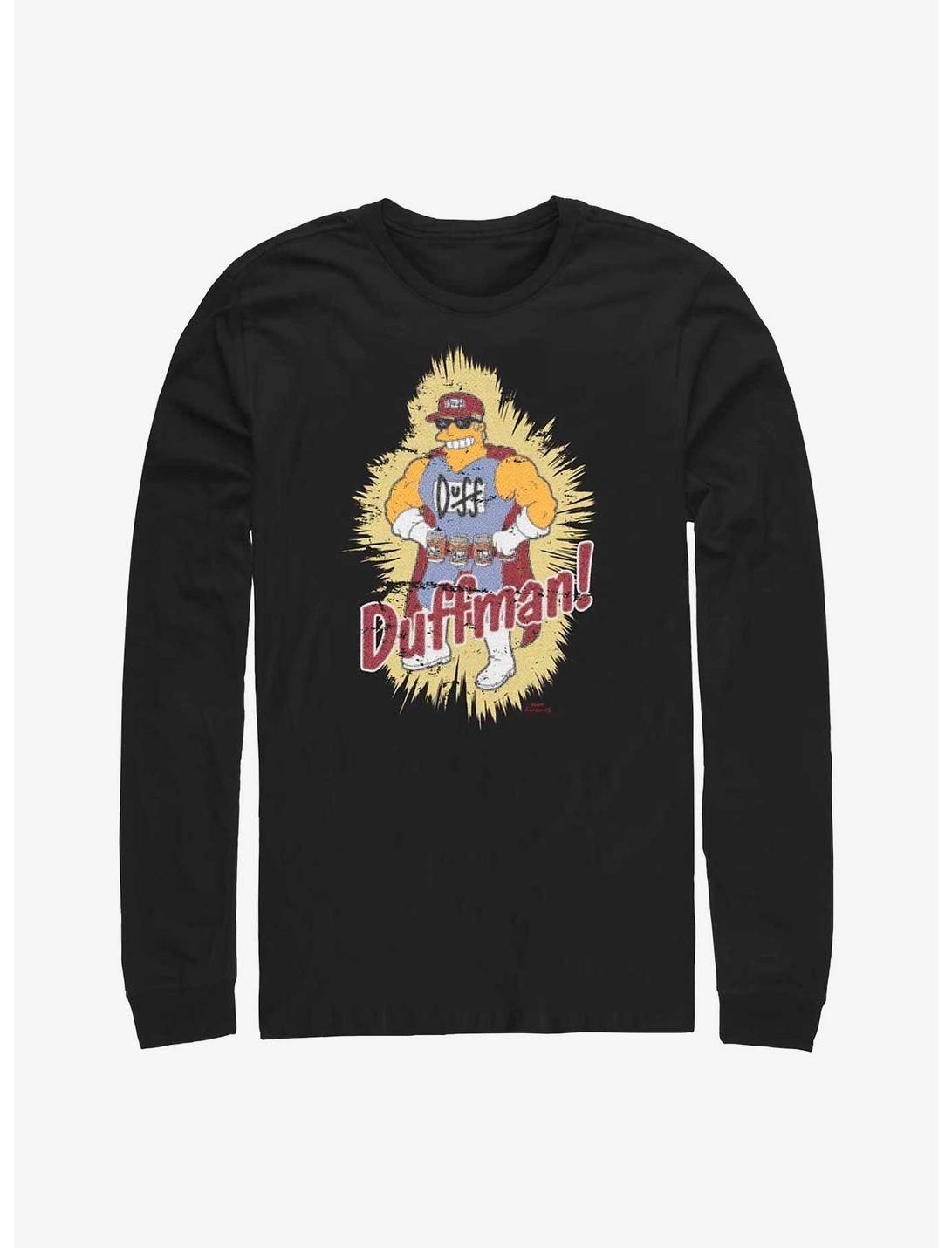 The Simpsons Duffman Long-Sleeve T-Shirt, BLACK, hi-res