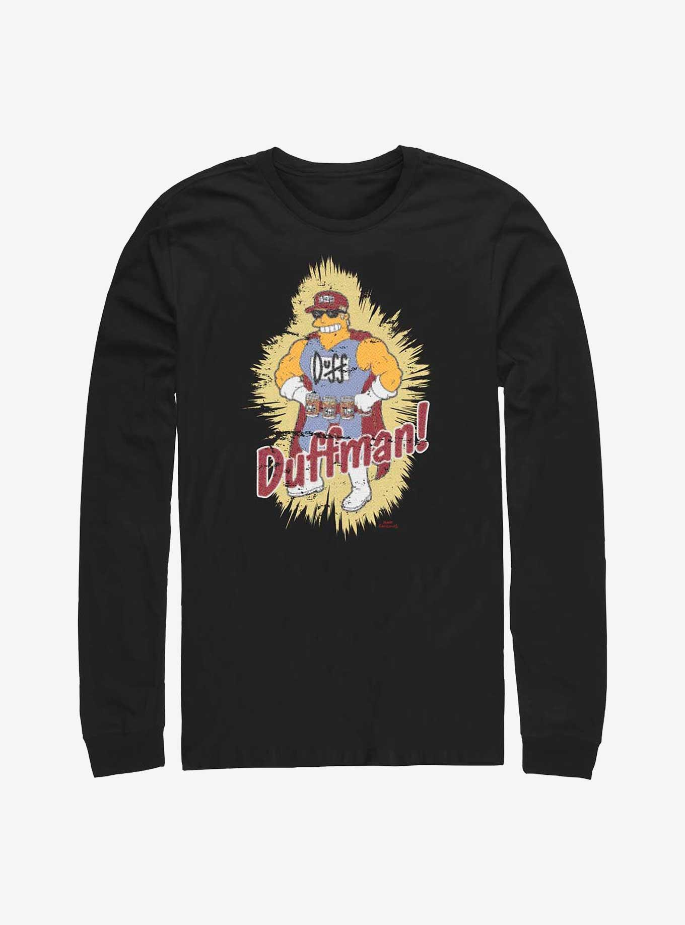 The Simpsons Duffman Long-Sleeve T-Shirt, BLACK, hi-res