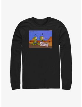 The Simpsons Earth Capital Long-Sleeve T-Shirt, , hi-res