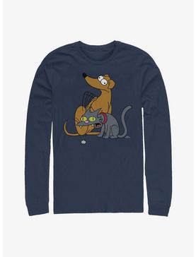 The Simpsons Family Pets Long-Sleeve T-Shirt, , hi-res