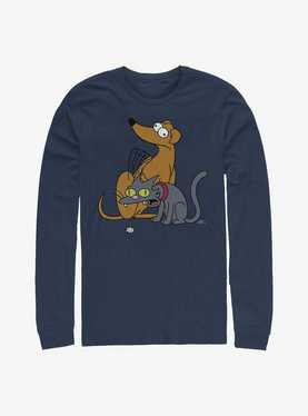 The Simpsons Family Pets Long-Sleeve T-Shirt, , hi-res