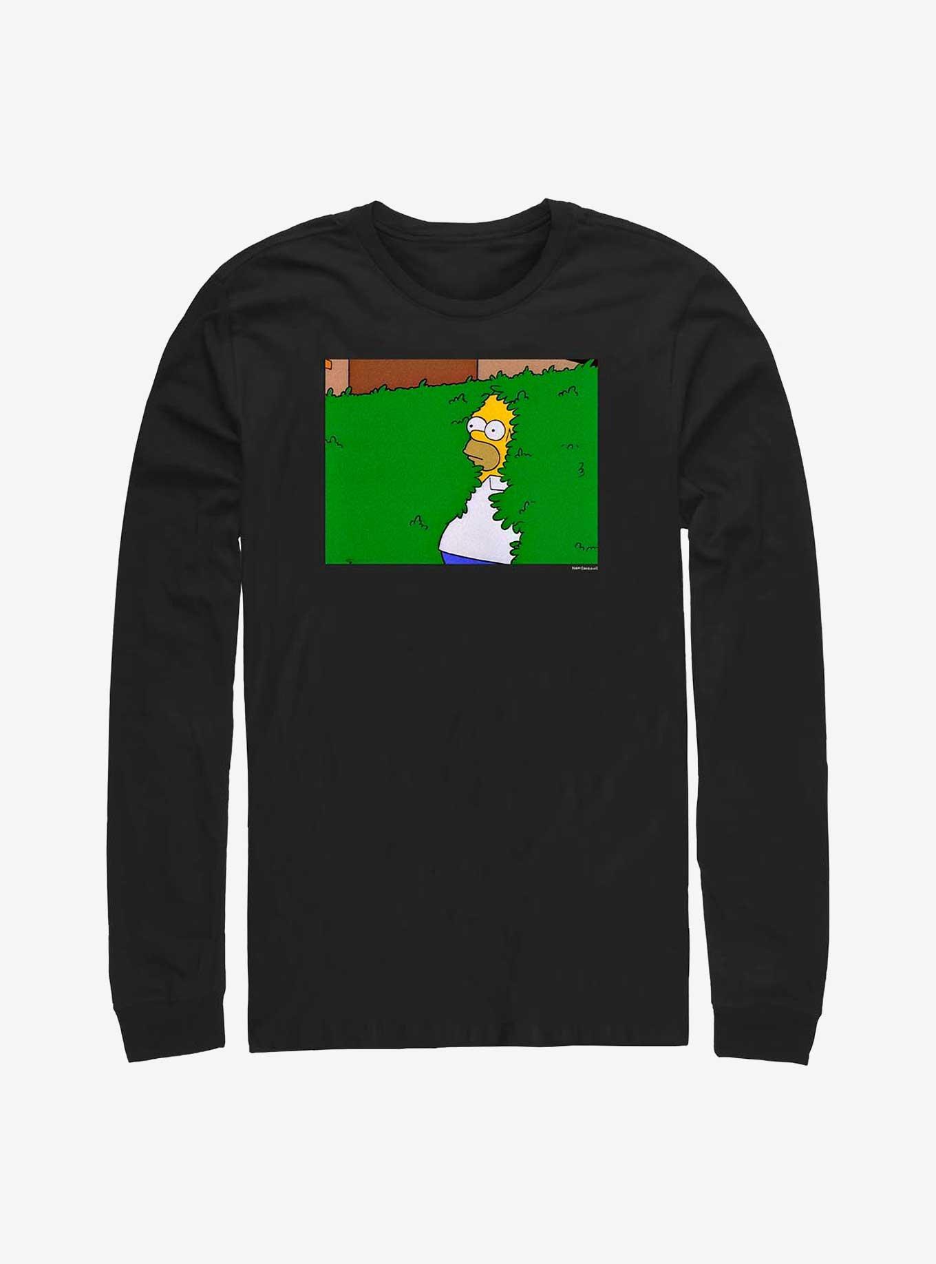 The Simpsons Homer Bush Long-Sleeve T-Shirt, BLACK, hi-res