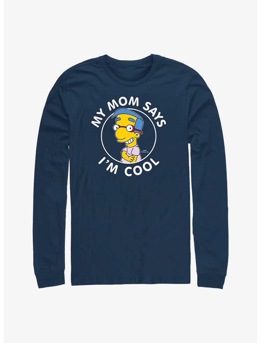 The Simpsons Milhouse Long-Sleeve T-Shirt, NAVY, hi-res