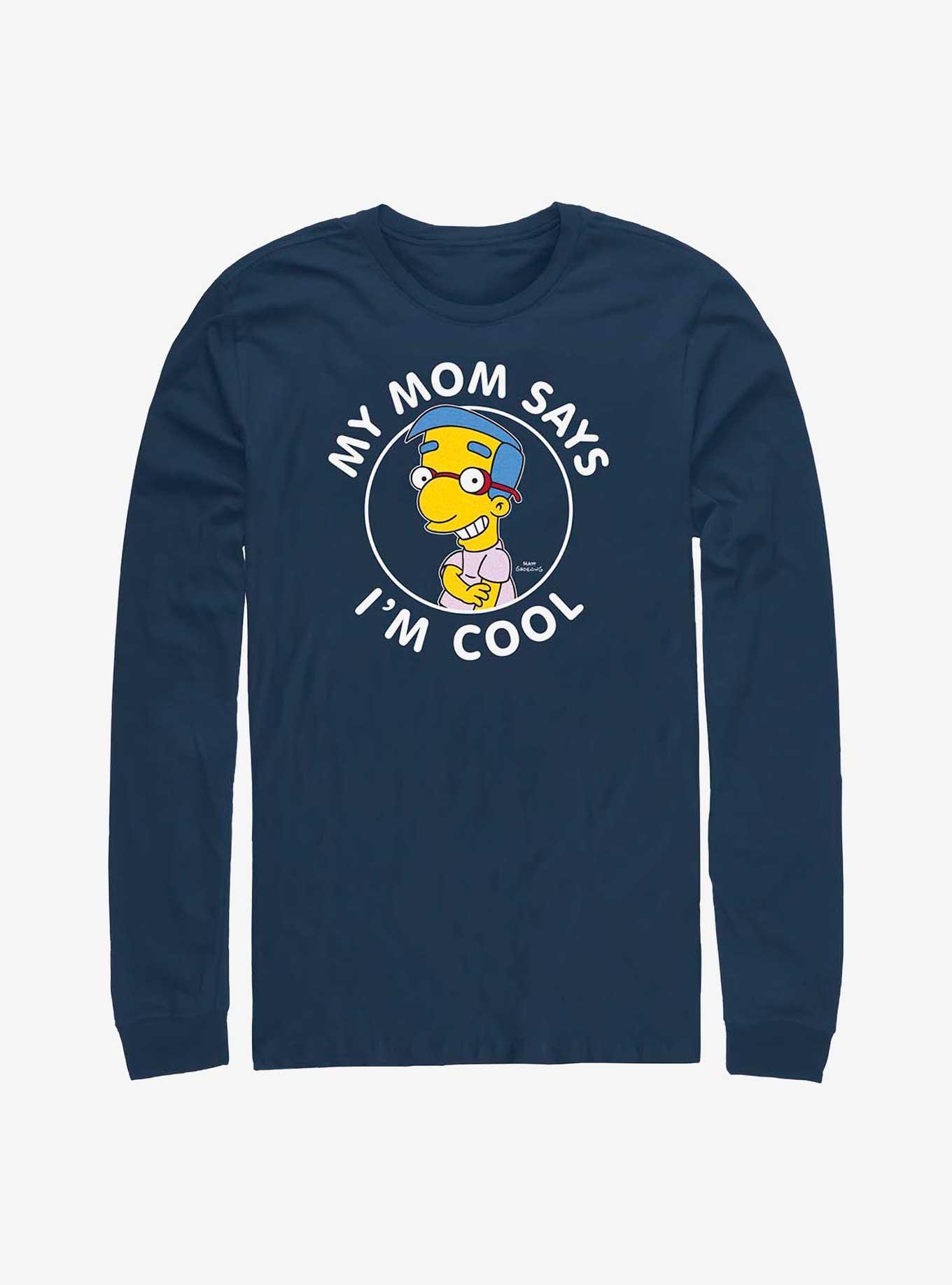 The Simpsons Milhouse Long-Sleeve T-Shirt, NAVY, hi-res