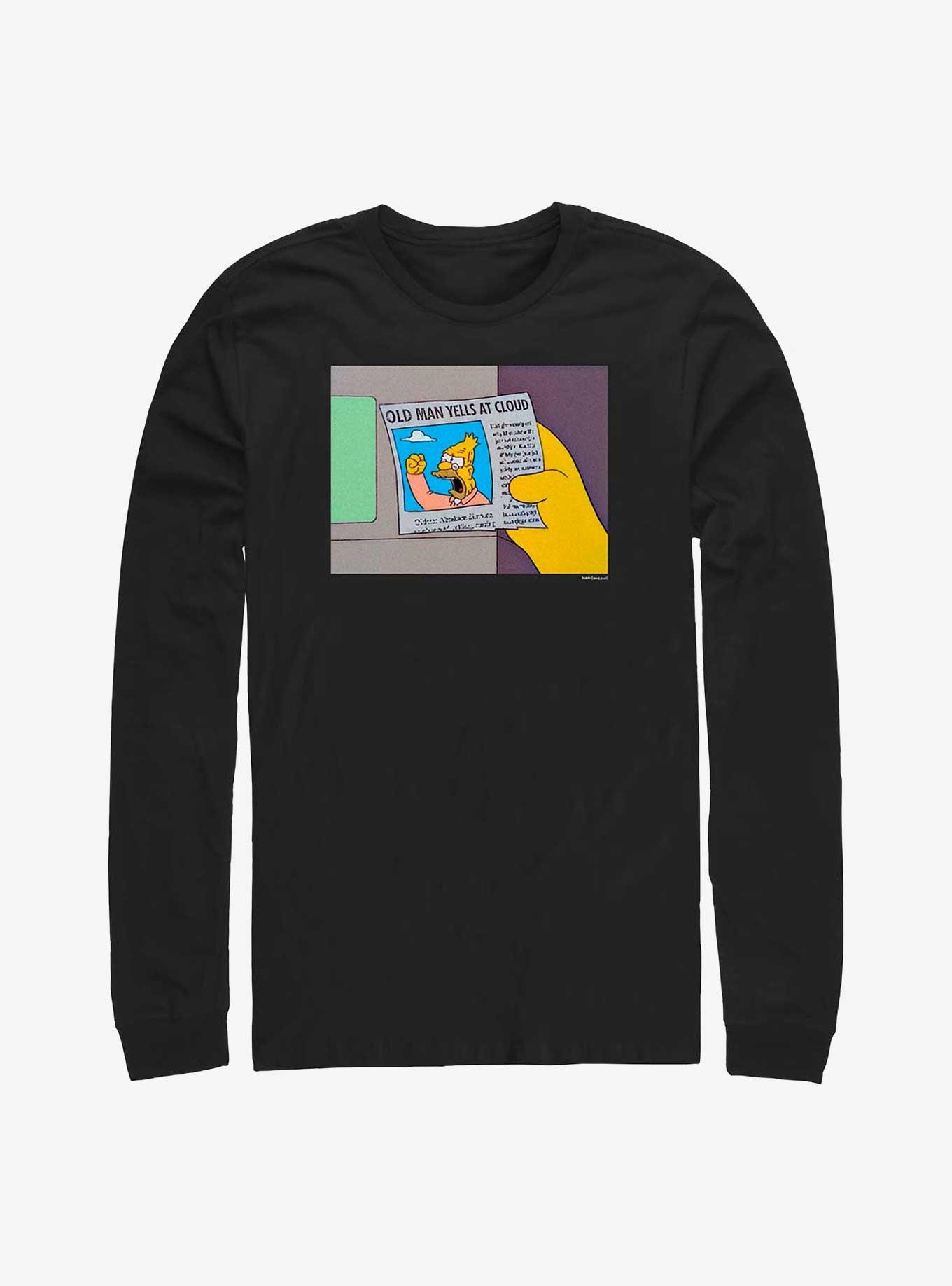 The Simpsons Old Man Yells Long-Sleeve T-Shirt, , hi-res
