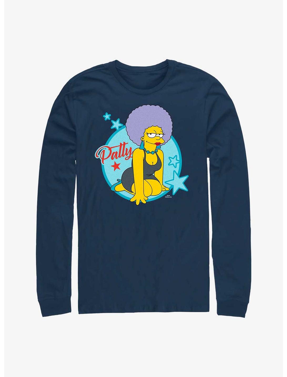 The Simpsons Patty Star Long-Sleeve T-Shirt, NAVY, hi-res