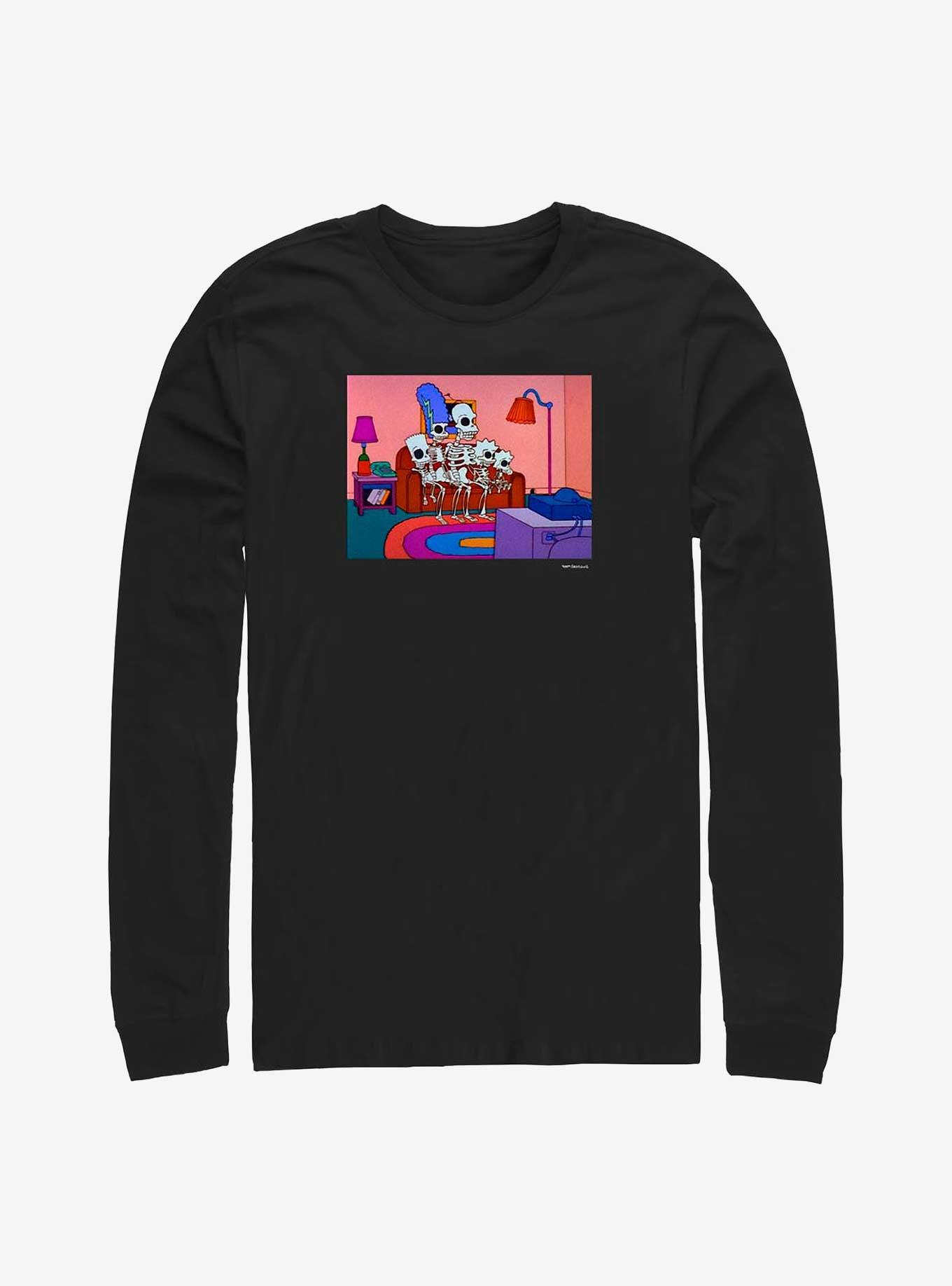 The Simpsons Treehouse Of Horror Intro Long-Sleeve T-Shirt, BLACK, hi-res