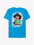 Disney Aladdin Princess Jasmine Airbrush T-Shirt, TURQ, hi-res