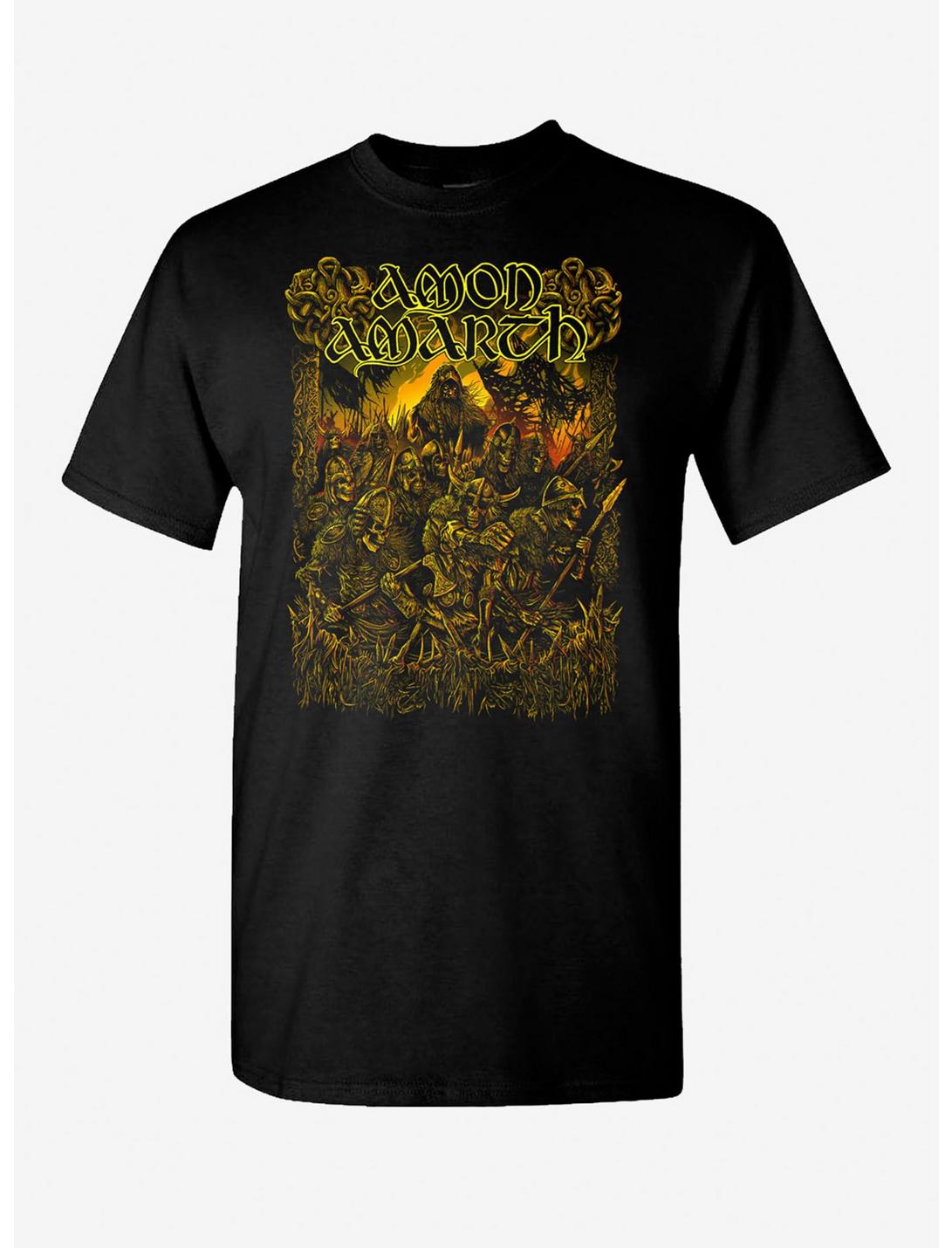 Amon Amarth Tattered Banners And Bloody Fangs T-Shirt, BLACK, hi-res