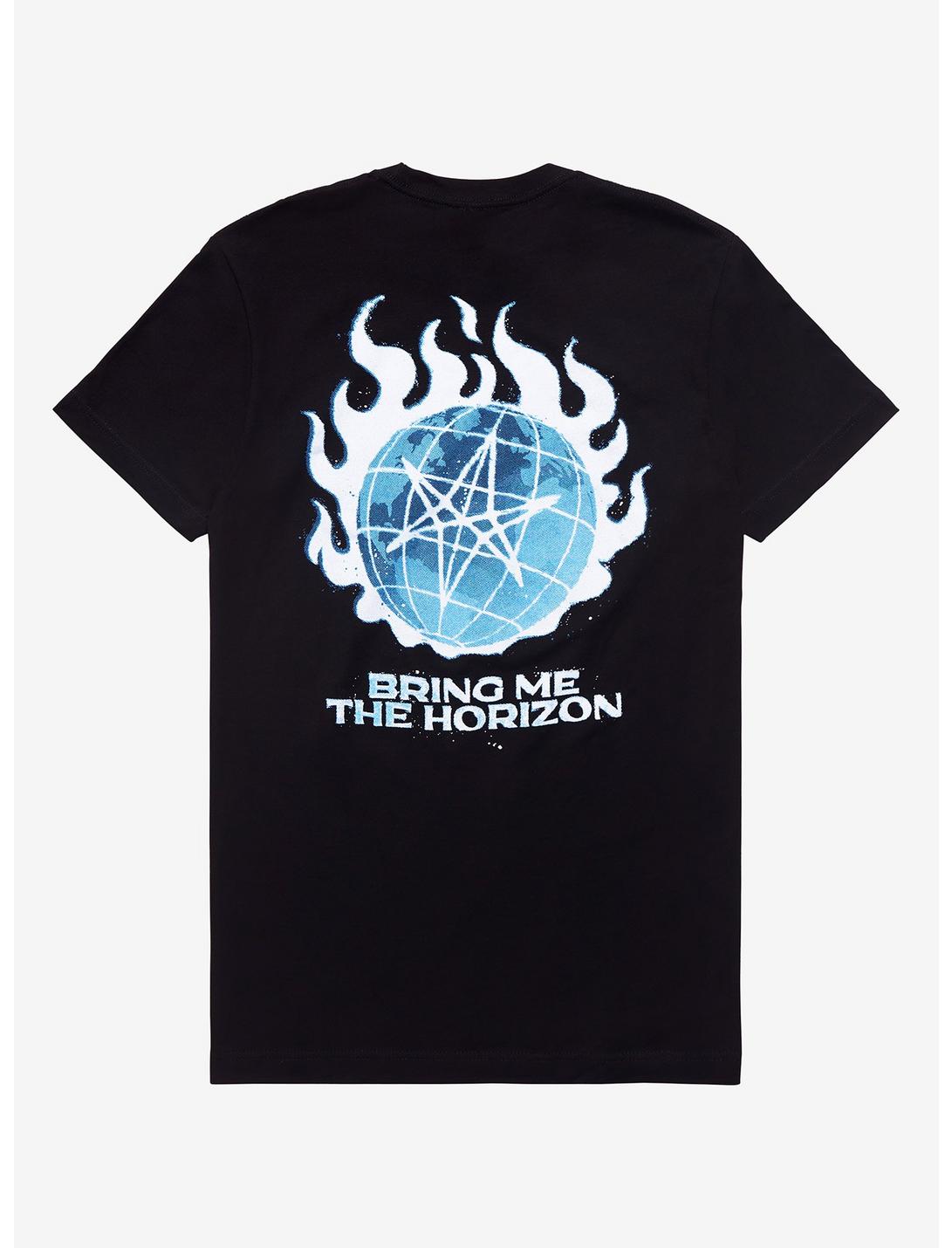 Bring Me The Horizon Unicursal Hexigram T-Shirt, BLACK, hi-res