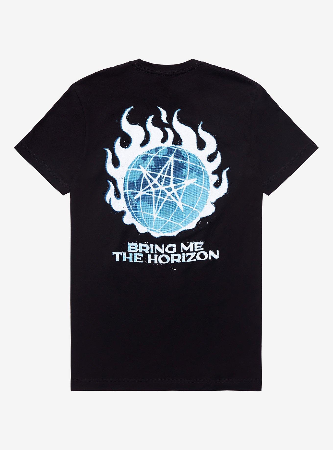 Bring Me The Horizon Unicursal Hexigram T-Shirt, BLACK, hi-res