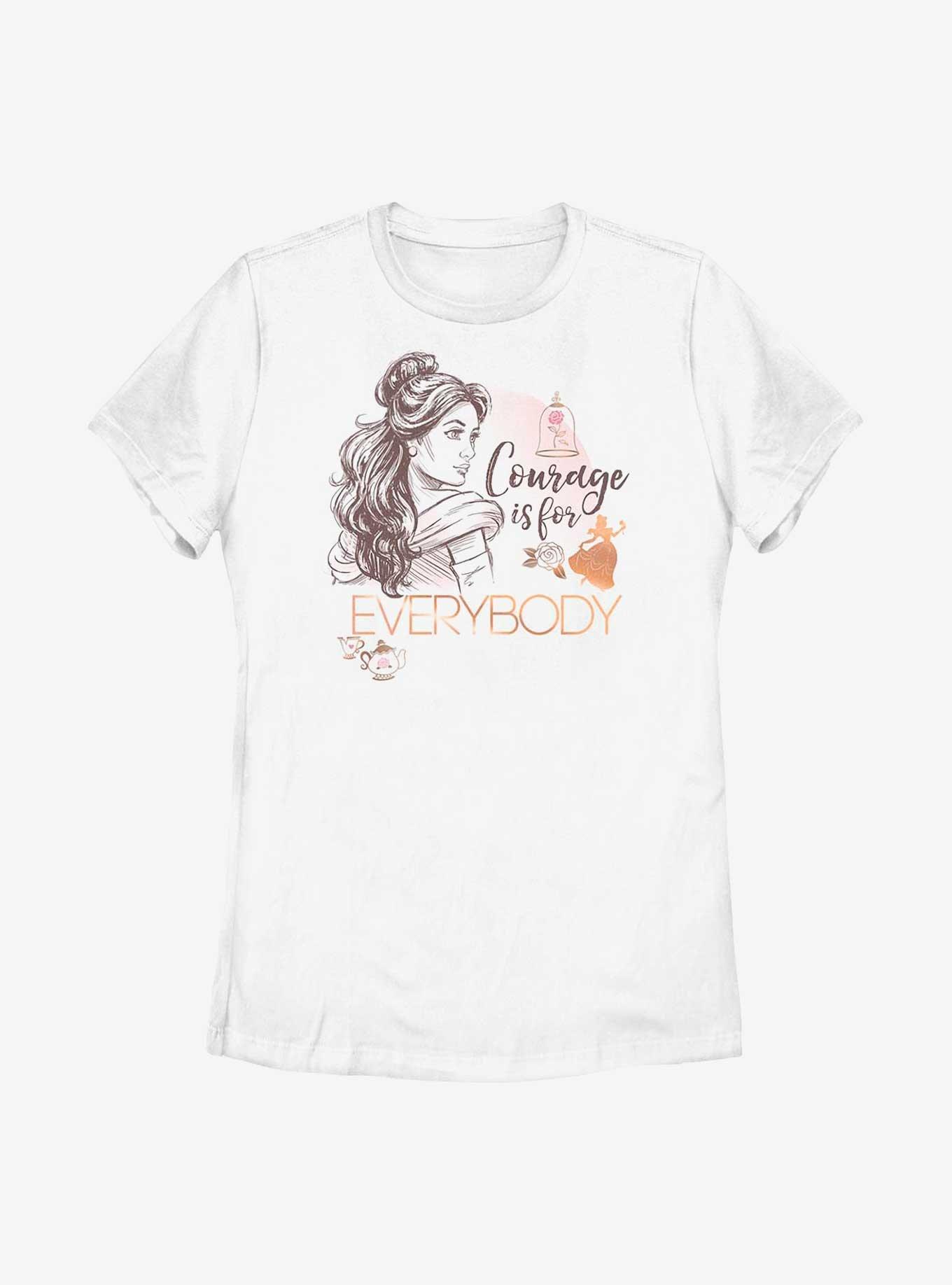 Disney Beauty And The Beast Courage Is For Everybody Womens T-Shirt, , hi-res