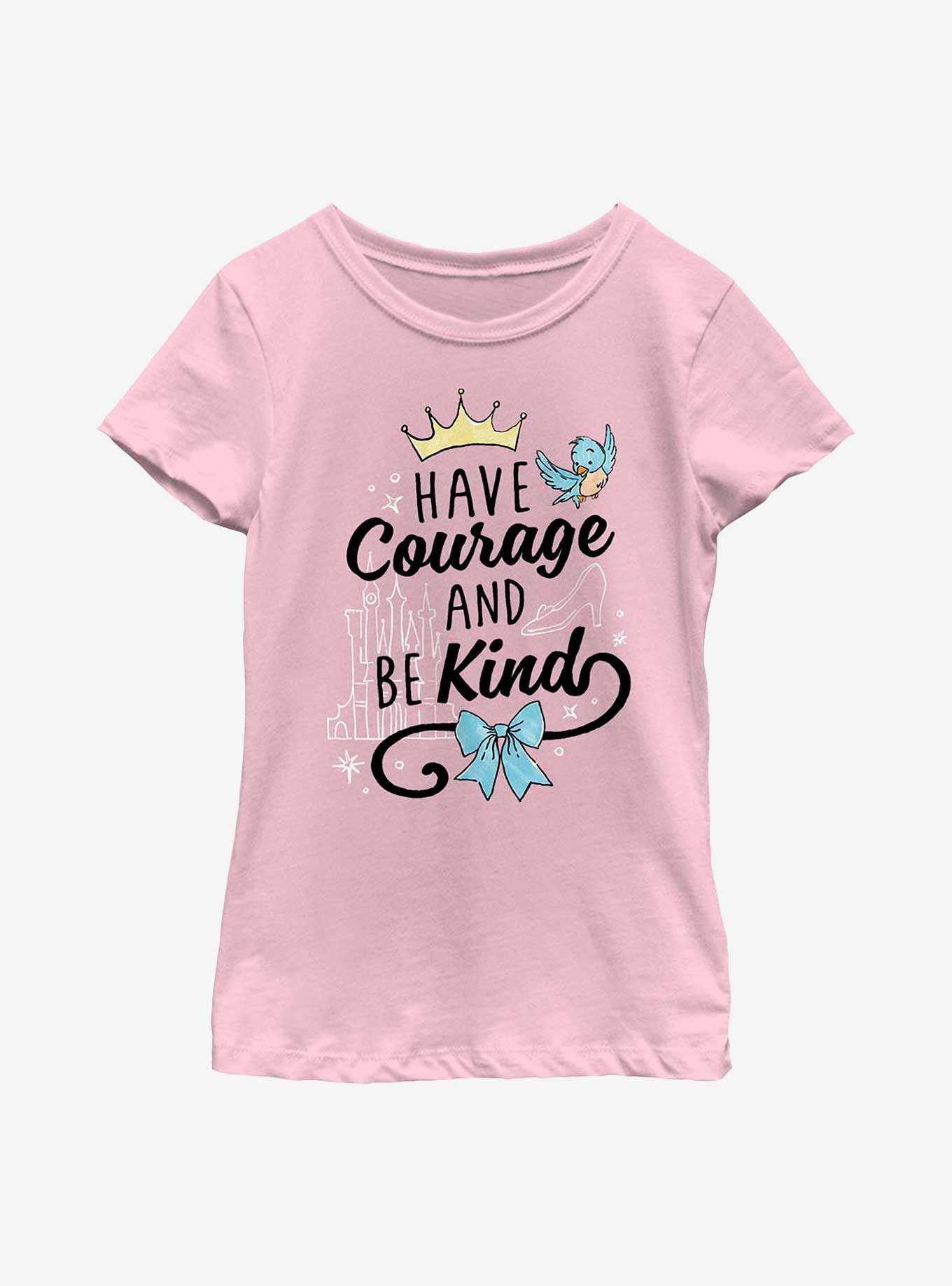 Disney Cinderella Have Courage & Be Kind Youth Girls T-Shirt, , hi-res