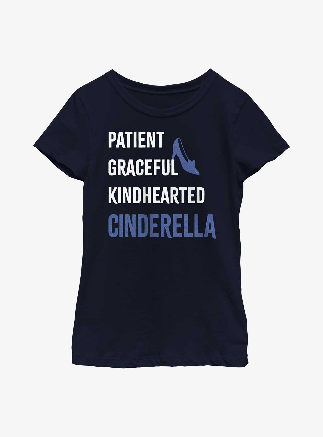 Disney Cinderella Princess List Youth Girls T-Shirt, , hi-res