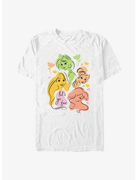 Disney Princesses Abstract Line Art T-Shirt, , hi-res